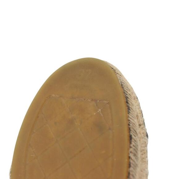 Chanel Embroidered Espadrille 37 Leather CC Cap Toe Flats CC-0803N-0007 - Picture 11 of 11